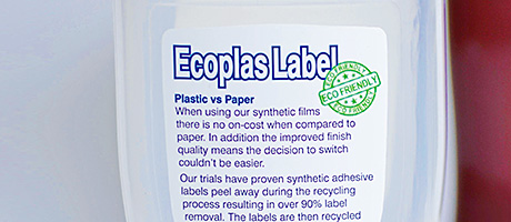 Systems Labelling’s latest product development, the Ecoplas label, is said to offer a real alternative to paper labels when used on plastic bottles.