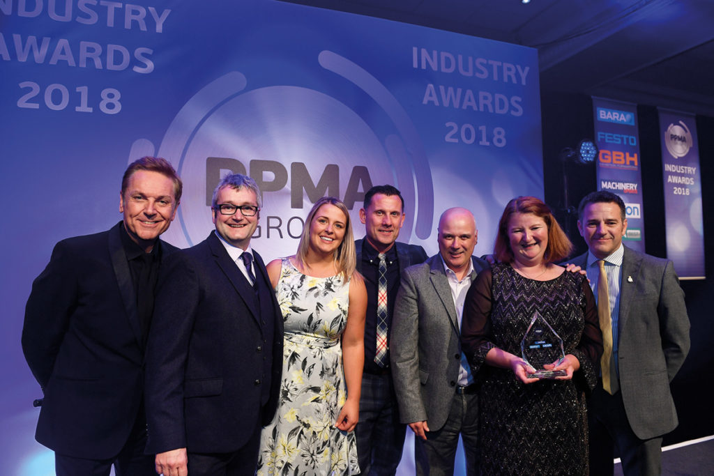 Brian Conley And Evolution at PPMA Group Industry Awards PPMA Best Award