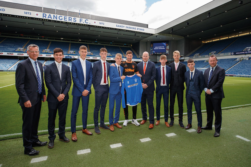 Steven Gerrard Rangers Football Club Carrick Packaging Official Academy And Development Team Partner New Season