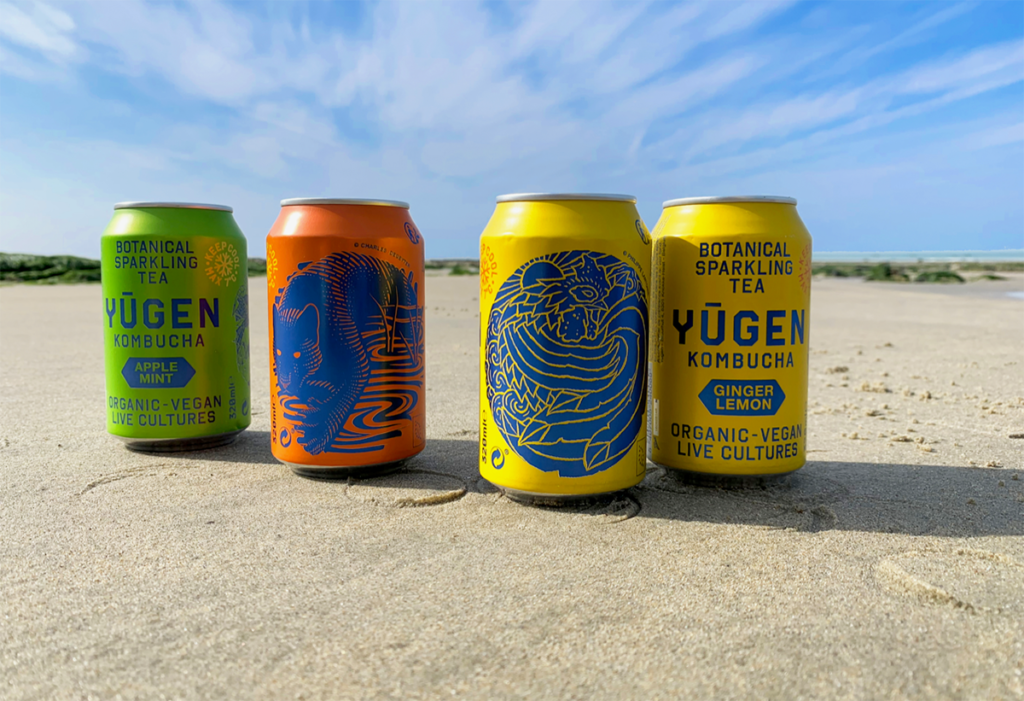 YUGEN kombucha cans