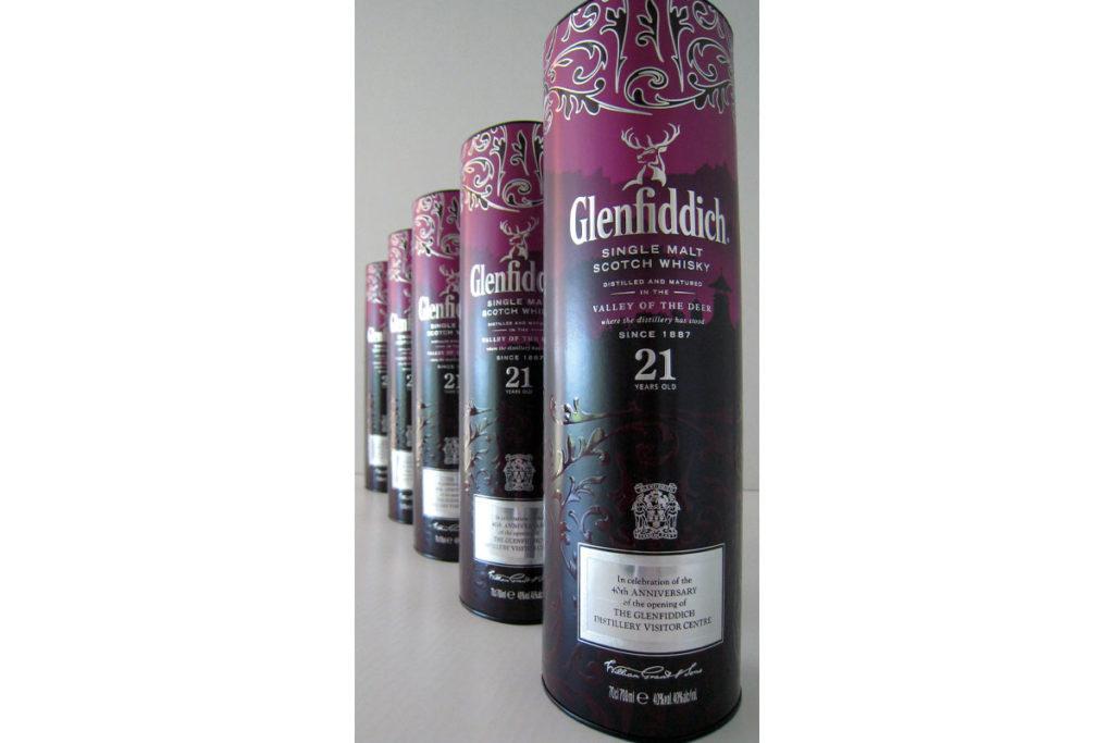 Glenfiddich celebration whisky packaging