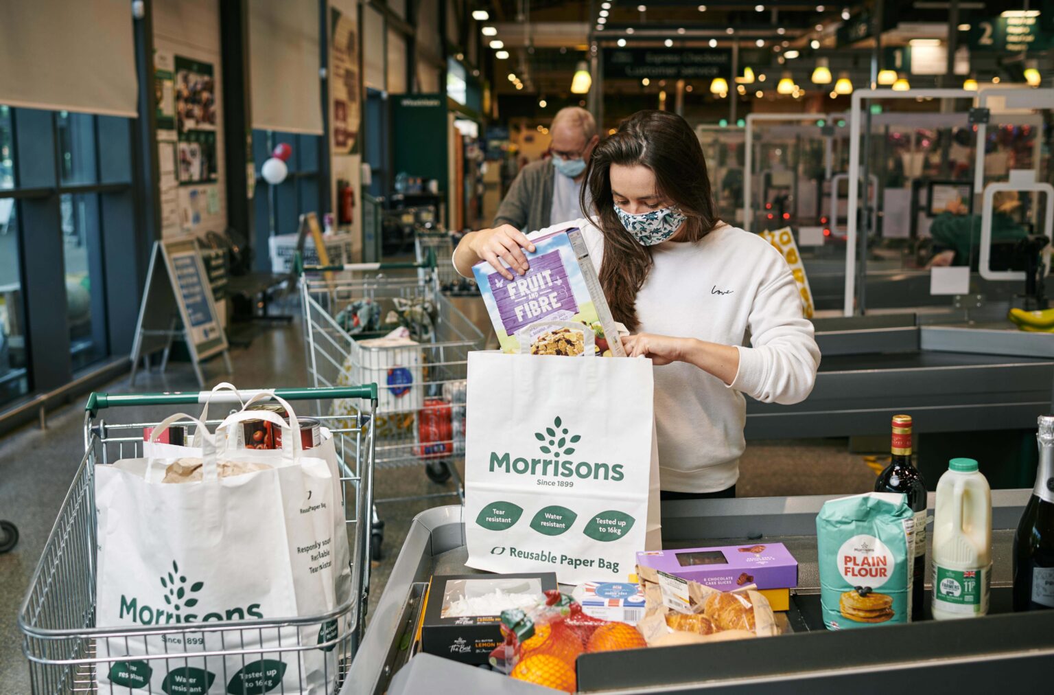 Morrisons first UK supermarket to remove plastic bags from
