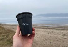 Vytal reusable cup at Highland beach