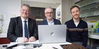 Mercel's Alastair Kennedy (COO); Dr Mark Dorris; and Dominic O’Rourke