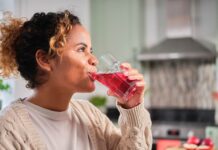 Woman drinking