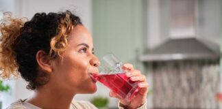 Woman drinking