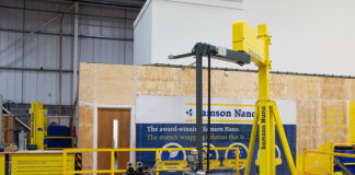 Samson Pallet Stability rotating arm machine