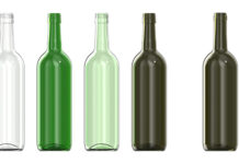 Ardagh lightweight range of standard wine bottles.