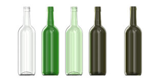 Ardagh lightweight range of standard wine bottles.